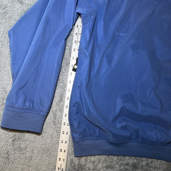 Vintage Men's Izod Xfg V-Neck Blue Sweater SZ L Polyester & Nylon - Picture 5 of 16